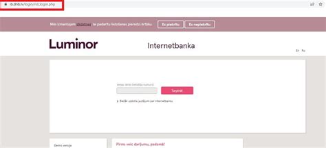 luminor bank internetbanka.